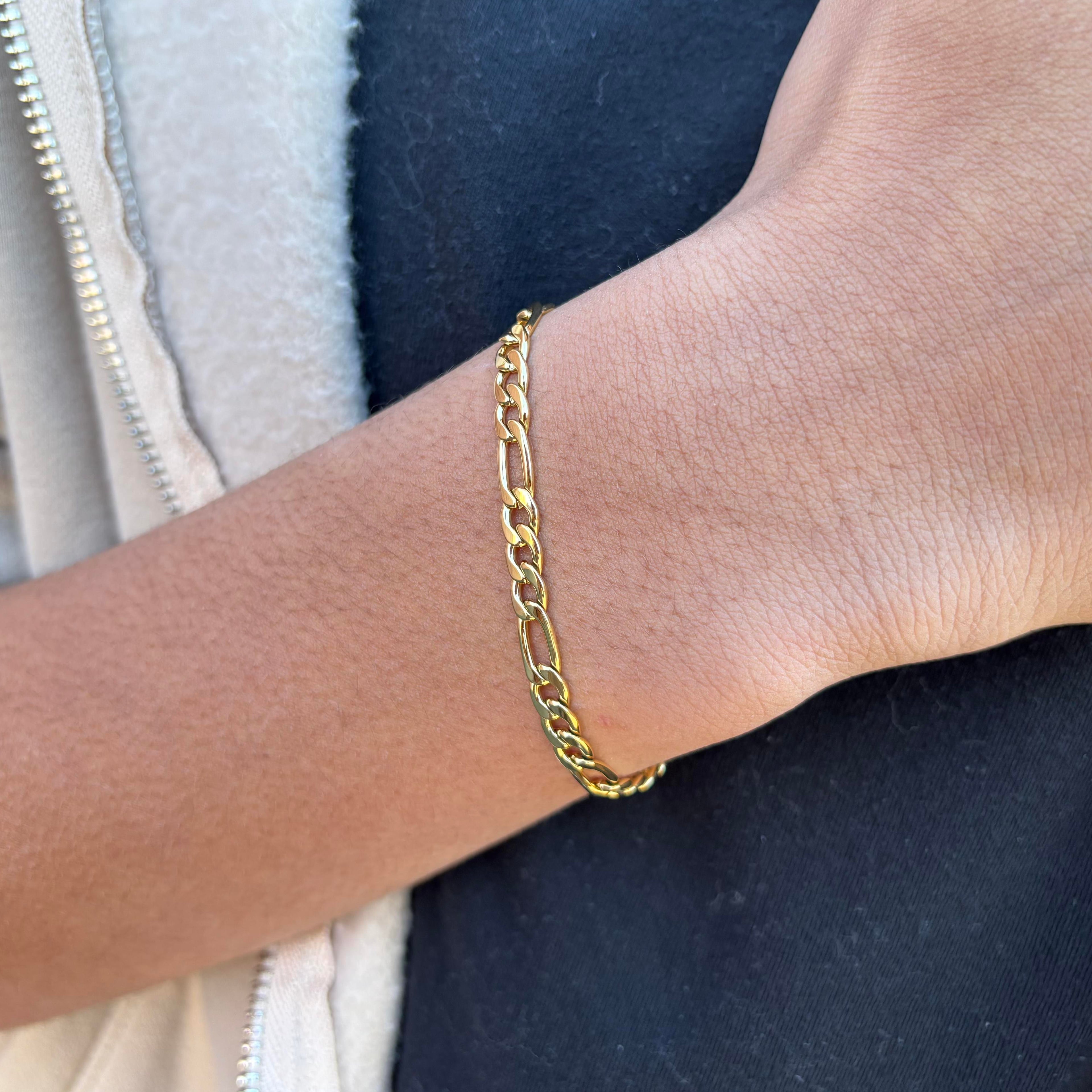 Figaro Bracelet (Gold) 5mm