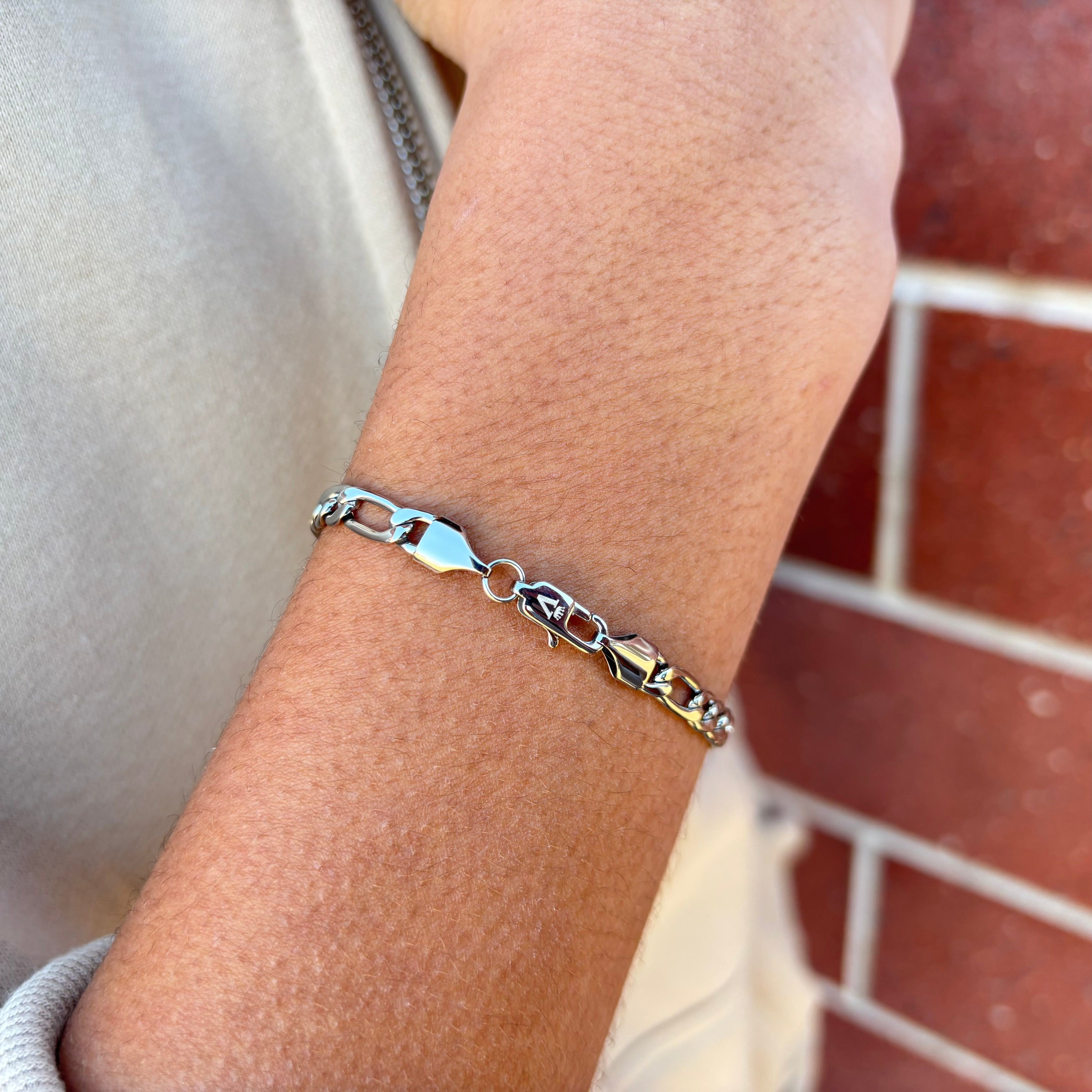 Figaro Bracelet (Silver) 5mm