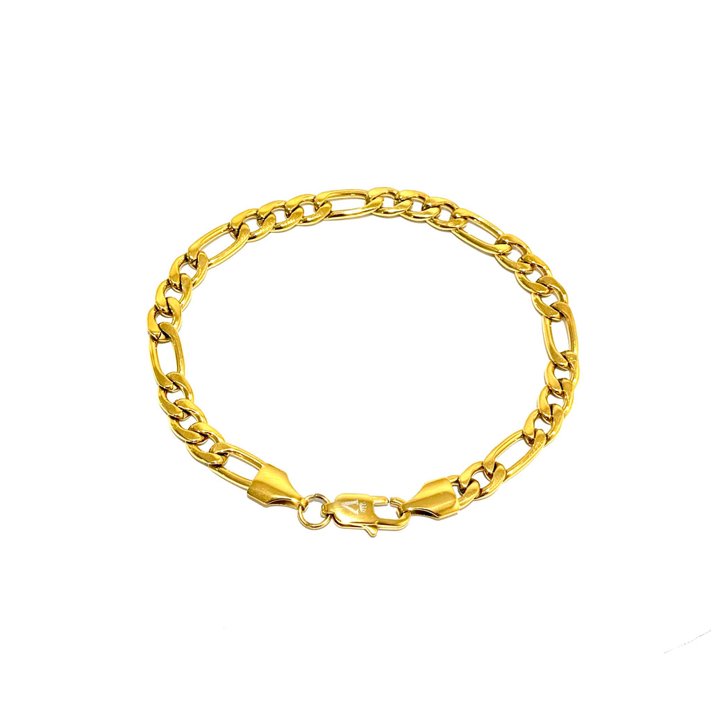 Figaro Bracelet (Gold) 5mm