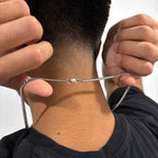 Iced Cross (Silver) 4mm Cuban